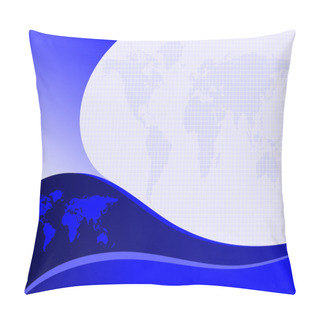 Personality  A Blue And White Abstract Background Pillow Covers