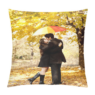 Personality  Couple Kissing At Alley In The Park. Pillow Covers