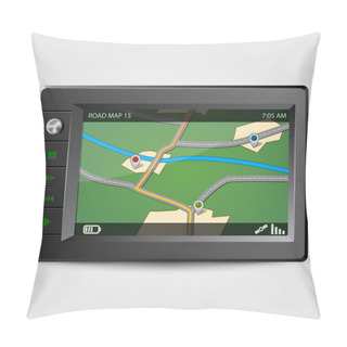 Personality  Modern GPS, Vector Illustration Pillow Covers