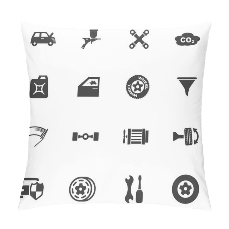 Personality  Auto icons set pillow covers