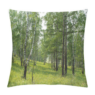 Personality  Green Forest View Pillow Covers