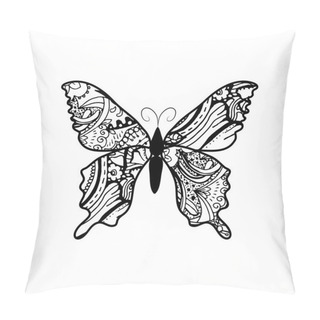 Personality  Doodle Stylized Butterfly Pillow Covers
