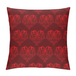 Personality  Sseamless Pattern With Hearts Pillow Covers