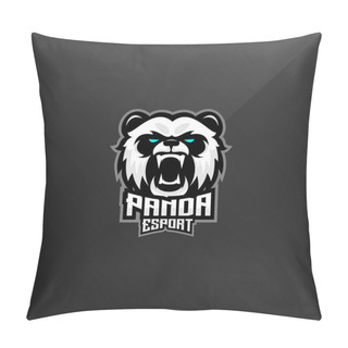Personality  Panda Angry Logo Design Gaming Esport Team Pillow Covers