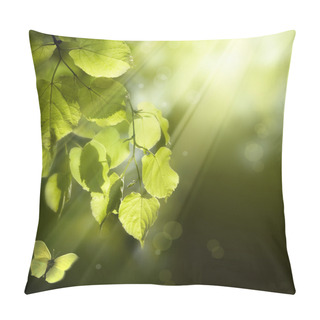 Personality  Art Butterfly On Spring Leaves Pillow Covers