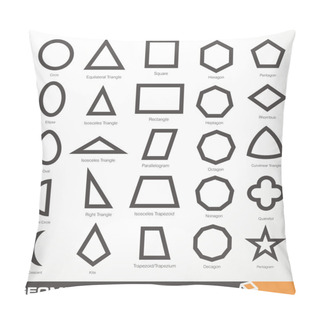 Personality  Set Of Geometric Shapes Pillow Covers
