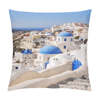 Personality  Classical Greek Style Church In Santorini, Greece Pillow Covers