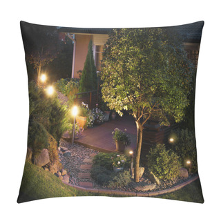 Personality  Illuminated Garden Path Patio Pillow Covers