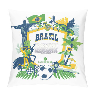 Personality  Brazil Background Pillow Covers
