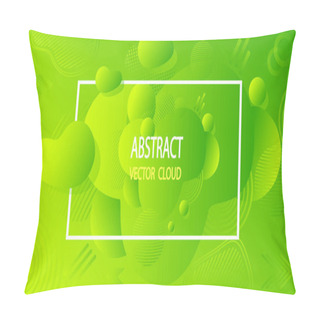 Personality  Abstract Excellent Vector Background With 3D Effect In Light Green Acid Colors  Or Digital Internet Web Mobile Motion Futuristic Space Template For Design In Creative Trend Modern  Style Pillow Covers