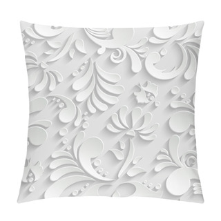 Personality  Abstract Floral 3d Seamless Pattern, Trendy Design Template Pillow Covers