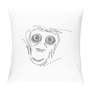 Personality  Hand Drawn Monster Pillow Covers