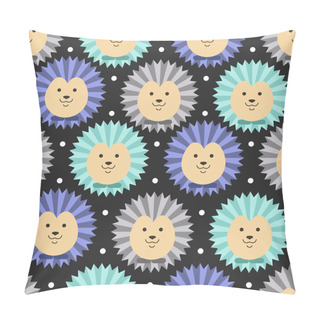 Personality  Hedgehog Seamless Pattern Pillow Covers