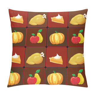 Personality  Thanksgiving Food Pillow Covers