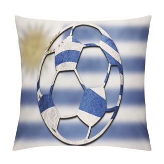 Personality  Soccer Ball National Uruguay Flag. Uruguay Football Ball Pillow Covers