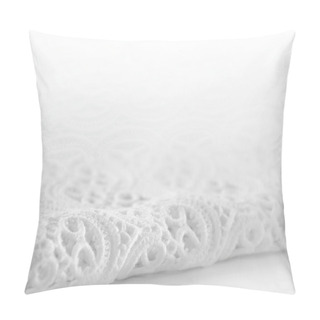 Personality  Smooth Elegant White Lace Background Pillow Covers