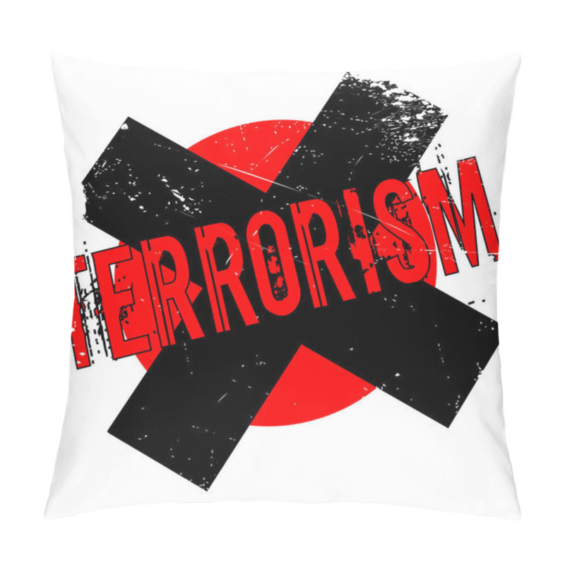 Personality  Terrorism Rubber Stamp Pillow Covers