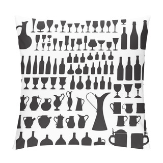 Personality  Wineware Silhouettes Pillow Covers