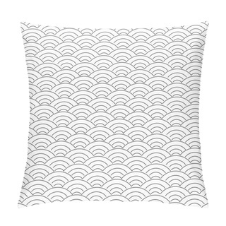 Personality  Japanese Circle Vector Pattern. Sea Japan Pattern Vector  Pillow Covers