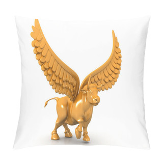 Personality  Business Bull With Wings Pillow Covers