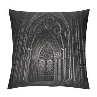 Personality  Door In A Fantasy Cathedral Pillow Covers