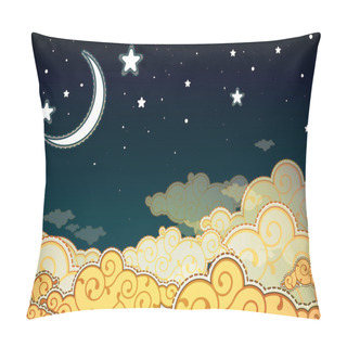 Personality  Cartoon Style Night Sky Pillow Covers