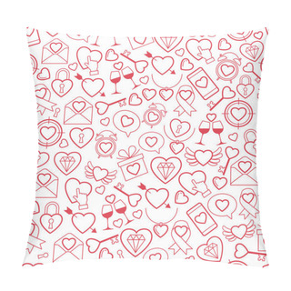 Personality  Heart For Valentines Day Pattern Pillow Covers