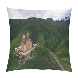 Personality  Castle In Green Mountains Pillow Covers