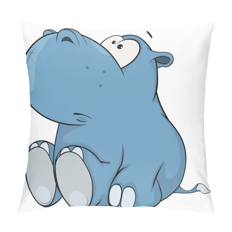 Personality  Cute hippopotamus pillow covers