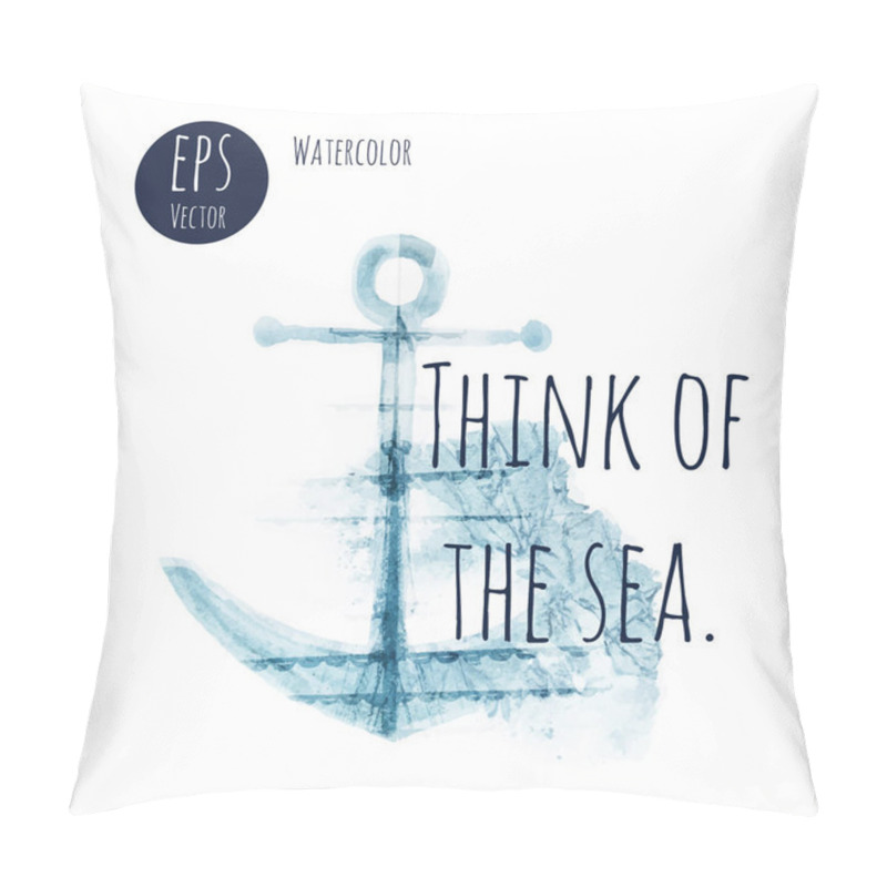 Personality  Watercolor vector print. pillow covers