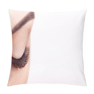Personality  Female Eye With Long False Eyelashes Pillow Covers