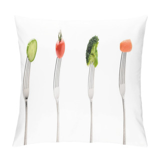 Personality  Fresh Vegetables On Forks Pillow Covers