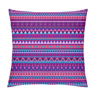 Personality  Ethnic Vector Various Strips Motifs In Different Color Pillow Covers