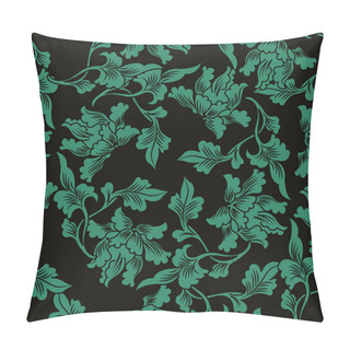 Personality  Seamless Chinese Background Nature Botanic Leaf Pillow Covers