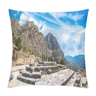 Personality The Temple Of Apollo In Delphi Pillow Covers