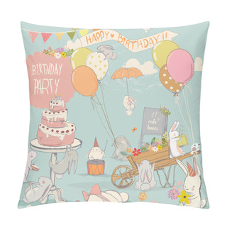 Personality  Cute Little Hares Pillow Covers