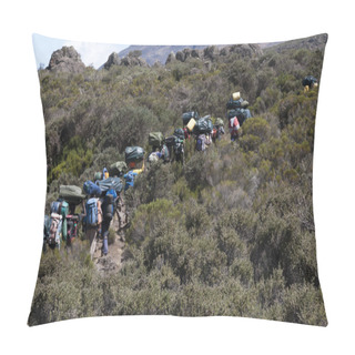 Personality  Group Of Porters Kilimanjaro Pillow Covers
