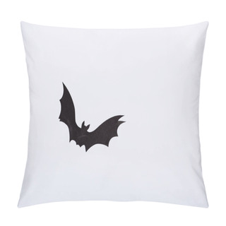 Personality  Black Paper Bat On White Background Pillow Covers