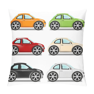 Personality  Mini Car With Big Wheels, Six Colors Pillow Covers