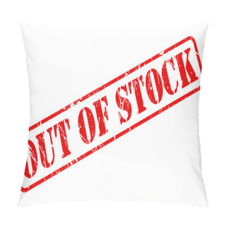 Personality  OUT OF STOCK Red Stamp Text Pillow Covers