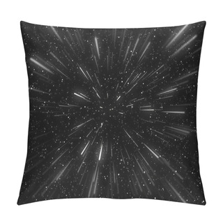 Personality  3D Render Of A Hyperspace Background With Warp Tunnel Effect Pillow Covers
