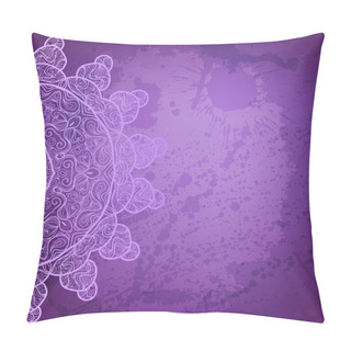 Personality  Beautiful Lilac And Purple Arabesque Abstract Background Pillow Covers