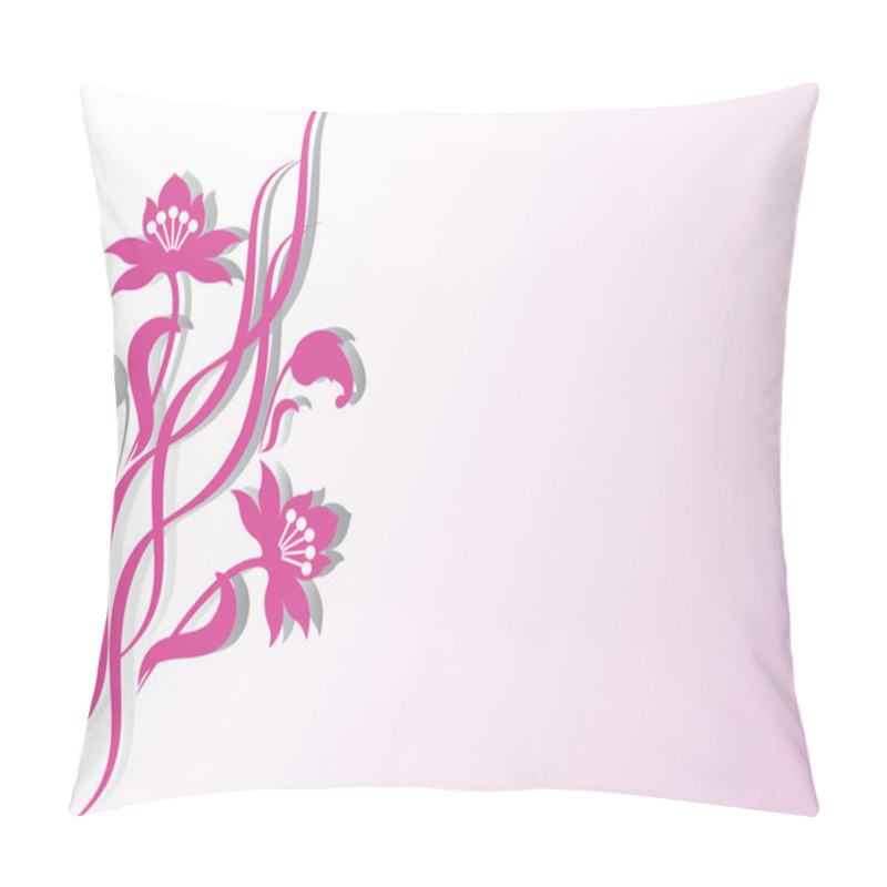 Personality  Vector pink flowers. pillow covers