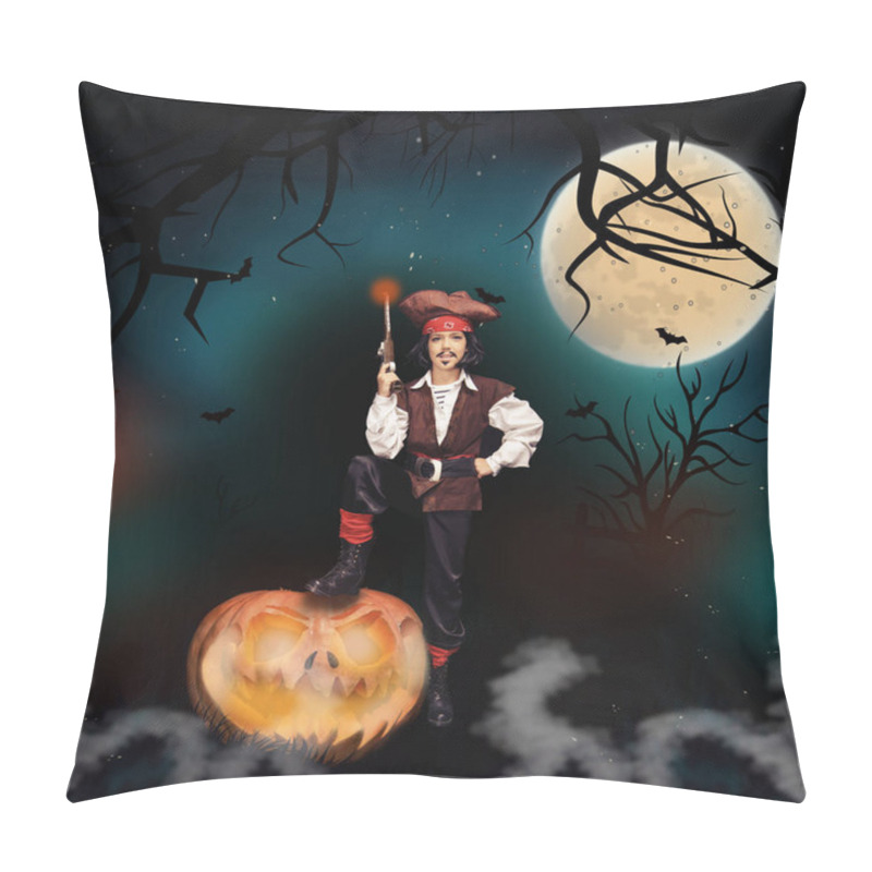 Personality  Little Pirate On Halloween Pillow Covers