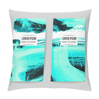 Personality  Abstract  Brush Strokes, Cards Background Pillow Covers