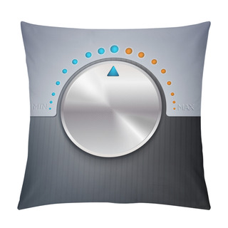 Personality  Vector Illustration Of A Volume Button. Pillow Covers