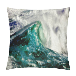 Personality  Photo Painting, Illustrated Photo, With Relief Oil Painting Effect,  Stormy Sea In Cabo A Frouxeira, A Corua, Galicia, Spain, Pillow Covers