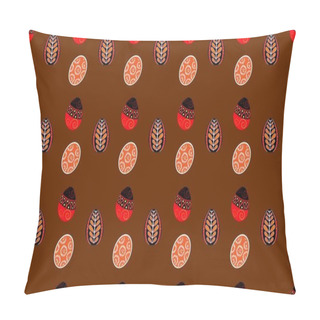 Personality  Colored Background With Different Accessories Pillow Covers