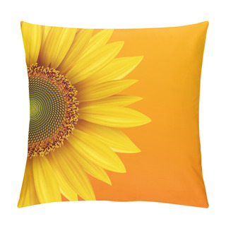 Personality  Sunflower Background Pillow Covers