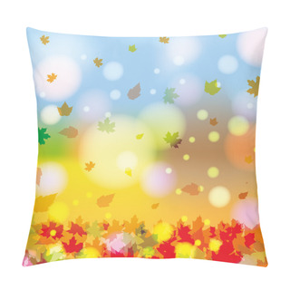 Personality  Autumn Abstract Colorful Illustration Pillow Covers
